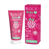 Rocs Kids 3-7 Yaş Ahududu Smoothıe Tadında Florürsüz Diş Macunu 35 ml - 1