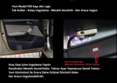 Hello Kity Logolu Mesafe Sensörlü  Fotoselli Pilli Yapıştırmalı Kapı Altı Led Logo - 5