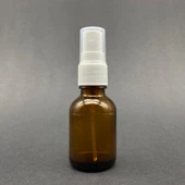 25 Ml Kahverengi Cam Şişe Beyaz Spreyli ,  25Cc Amber Spreyli Boş Şişe x 6 Adet thumbnail 2