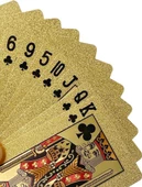 İskambil Kağıdı Altın Renk Plastik Parlak Su Geçirmez Poker Parti Oyun Kartı - 5