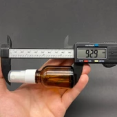 25 Ml Kahverengi Cam Şişe Beyaz Spreyli ,  25Cc Amber Spreyli Boş Şişe x 6 Adet thumbnail 3