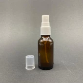 30 Ml Amber Cam Şişe Beyaz Spreyli ,  30Cc Amber Spreyli Boş Şişe x 6 Adet thumbnail 2