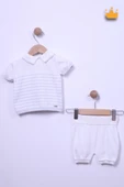 Triko %100 Pamuk Kısa Kol Şortlu Erkek Bebek Takım 5512 - 8