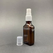 30 Ml Yassı Amber Cam Şişe Beyaz Spreyli ,  30Cc Yassı Amber Spreyli Boş Şişe x 6 Adet thumbnail 2