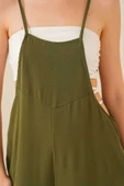 Kadın Askılı Tulum Haki - 5