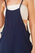 Kadın Askılı Tulum Lacivert - 4