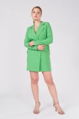 Kadın Yan Pencere Detaylı Ceket Elbise Yeşil - 2