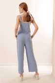 Kadın Askılı Tulum Mavi - 5