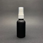 30 Ml Siyah Mat Cam Şişe Beyaz Spreyli ,  30Cc Siyah Spreyli Boş Şişe x 3 Adet thumbnail 2