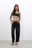 Kadın Yüksek Bel Skater Fit Jean Pantolon - 3