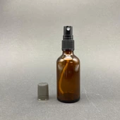 50 Ml Kahverengi Cam Şişe Beyaz Spreyli ,  50Cc Amber Spreyli Boş Şişe x 6 Adet thumbnail 2