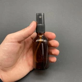 50 Ml Kahverengi Cam Şişe Beyaz Spreyli ,  50Cc Amber Spreyli Boş Şişe x 6 Adet thumbnail 1