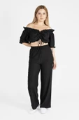 Kadın Bürümcük İkili Takım Siyah - 1
