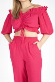 Kadın Bürümcük İkili Takım Fuşya - 6