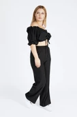 Kadın Bürümcük İkili Takım Siyah - 4