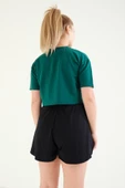 Kadın Crop T-Shirt Yeşil - 6
