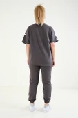 Kadın Baskılı Oversize İkili Takım Antrasit - 6