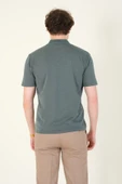 Erkek Polo Yaka Cepli T-Shirt Yeşil - 6