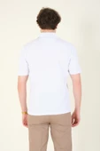 Erkek Süprem Kumaş Cepli Polo Yaka T-Shirt Beyaz - 6
