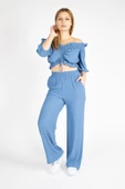 Kadın Bürümcük İkili Takım İndigo - 1
