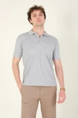 Erkek Polo Yaka Cepli T-Shirt Gri - 3