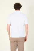 Erkek Polo Yaka Cepli T-Shirt Beyaz thumbnail 6