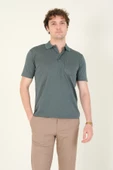 Erkek Polo Yaka Cepli T-Shirt Yeşil - 1