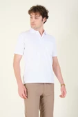 Erkek Polo Yaka Cepli T-Shirt Beyaz thumbnail 5