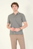 Erkek Polo Yaka Cepli T-Shirt Haki - 2