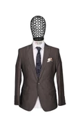 Slim Fit Pamuklu Kahverengi Takım Elbise - 2