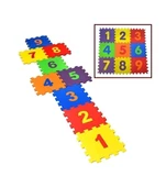 9 Parça Çocuk Oyun Karosu Eva Puzzle Yer Matı Sayılar Eğitici Oyun Halısı - 4