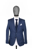 Slim Fit Parlament Mavisi Takım Elbise - 2