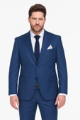 Slim Fit Parlament Mavisi Takım Elbise - 1