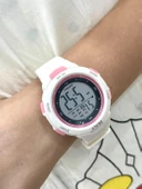 Penly Su Geçirmez Dijital Çocuk Kol Saati 8217 Model Beyaz +4 Renk Kronometre-Alarmlı 5ATM thumbnail 1