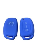 HYUNDAI ACCENT İ10 İ20 İ30 SİLİKON ANAHTAR KILIF (MAVİ) thumbnail 1