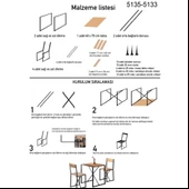 Eportatif Mutfak Sandalyesi Salon Balkon Atlantik Sandalye Füme 1419 - 5