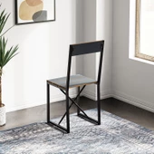 Eportatif Mutfak Sandalyesi Salon Balkon Atlantik Sandalye Füme 1419 - 4