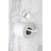 WC Tuvalet Kağıtlık Aparat Kapalı Kağıt Standı Bez Havluluk Paslanmaz Metal Sağlam Krom - 4