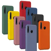 Huawei P40 Lite E Kılıf Liquid İçi Kadife Lansman Velvet Silikon - 1