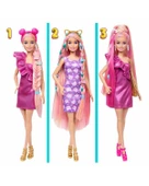 Barbie Upuzun Muhteşem Saçlı Bebekler Pembe Bebek JDC85 - 2