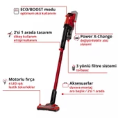 Einhell TE-SV 18 Lİ Akülü Dikey Süpürge + 2.5 Ah Akü + Akü Şarj Aleti - 3