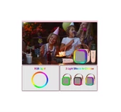 Kablosuz Mikrofonlu Karaoke Makinesi Taşınabilir Bluetooth Hoparlör Seti - 6