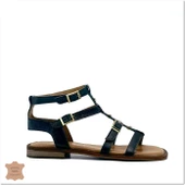 Janestt Kadın Hakik Deri Zımbalı Bodrum Sandalet 265-16222 - 1