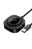 HUB06 Tak Çalıştır 4 Adet Usb 2.0 Çıkışlı Usb Çoklayıcı - Siyah - 1