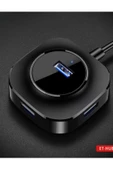 HUB06 Tak Çalıştır 4 Adet Usb 2.0 Çıkışlı Usb Çoklayıcı - Siyah - 7