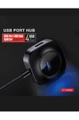 HUB06 Tak Çalıştır 4 Adet Usb 2.0 Çıkışlı Usb Çoklayıcı - Siyah - 4