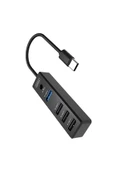 HUB08 Tak Çalıştır 3 Adet Usb 2.0 ve 1 Adet Usb 3.0 Çıkışlı Usb Çoklayıcı - Siyah - 2