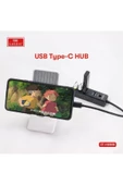HUB08 Tak Çalıştır 3 Adet Usb 2.0 ve 1 Adet Usb 3.0 Çıkışlı Usb Çoklayıcı - Siyah - 4