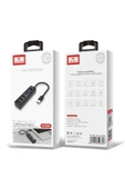 HUB08 Tak Çalıştır 3 Adet Usb 2.0 ve 1 Adet Usb 3.0 Çıkışlı Usb Çoklayıcı - Siyah - 8