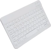 Techstorm Winpad P04 10.1" Uyumlu Kablosuz Bluetooth Şarj Edilebilir Yuvarlak Tuşlu Klavye - Beyaz - 9